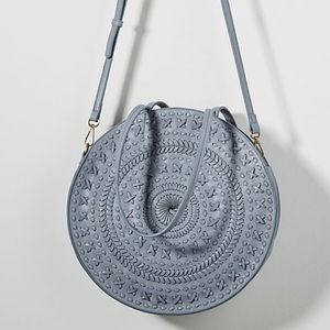Anthropologie Kelsey Woven Circle Bag